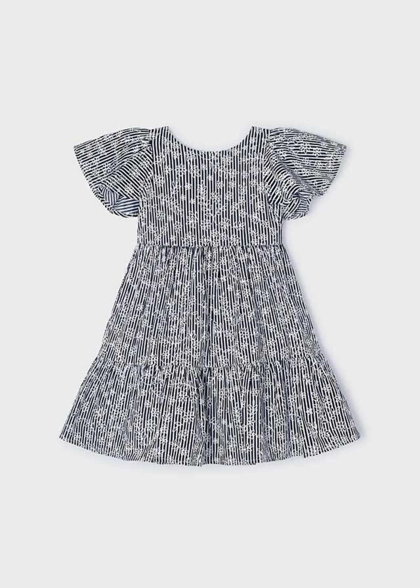 Mayoral Mini Girl            3940 Stripes dress                 Ink