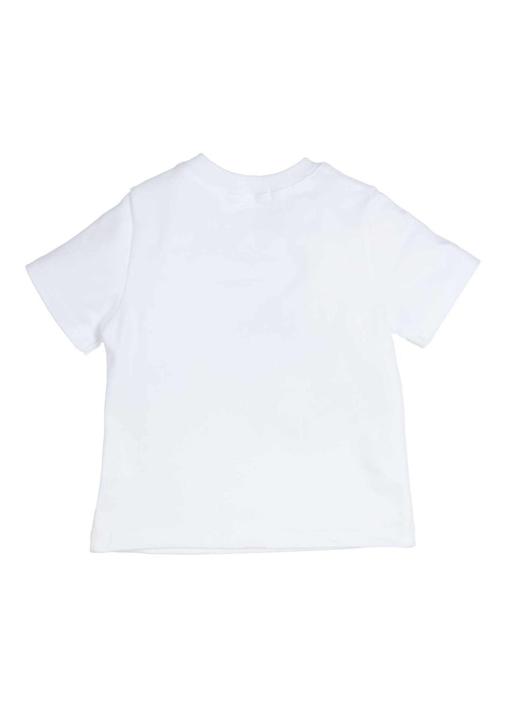 Gymp Boys T-shirt Aerobic Let's go racing 353-4441-20 White