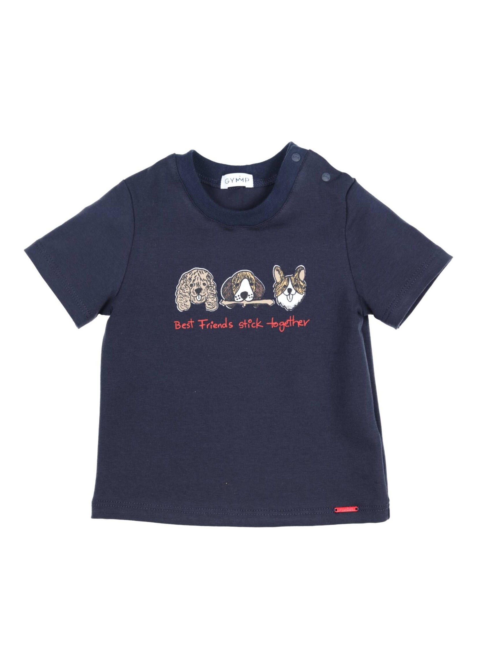 Gymp Boys T-shirt Aerobic Best Friends stick together 353-4437-20 Navy