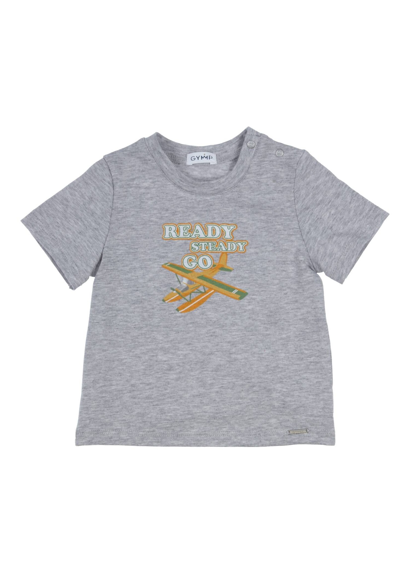 Gymp Boys T-shirt Aerochine Ready Steady Go 353-4430-20 Grey Melange