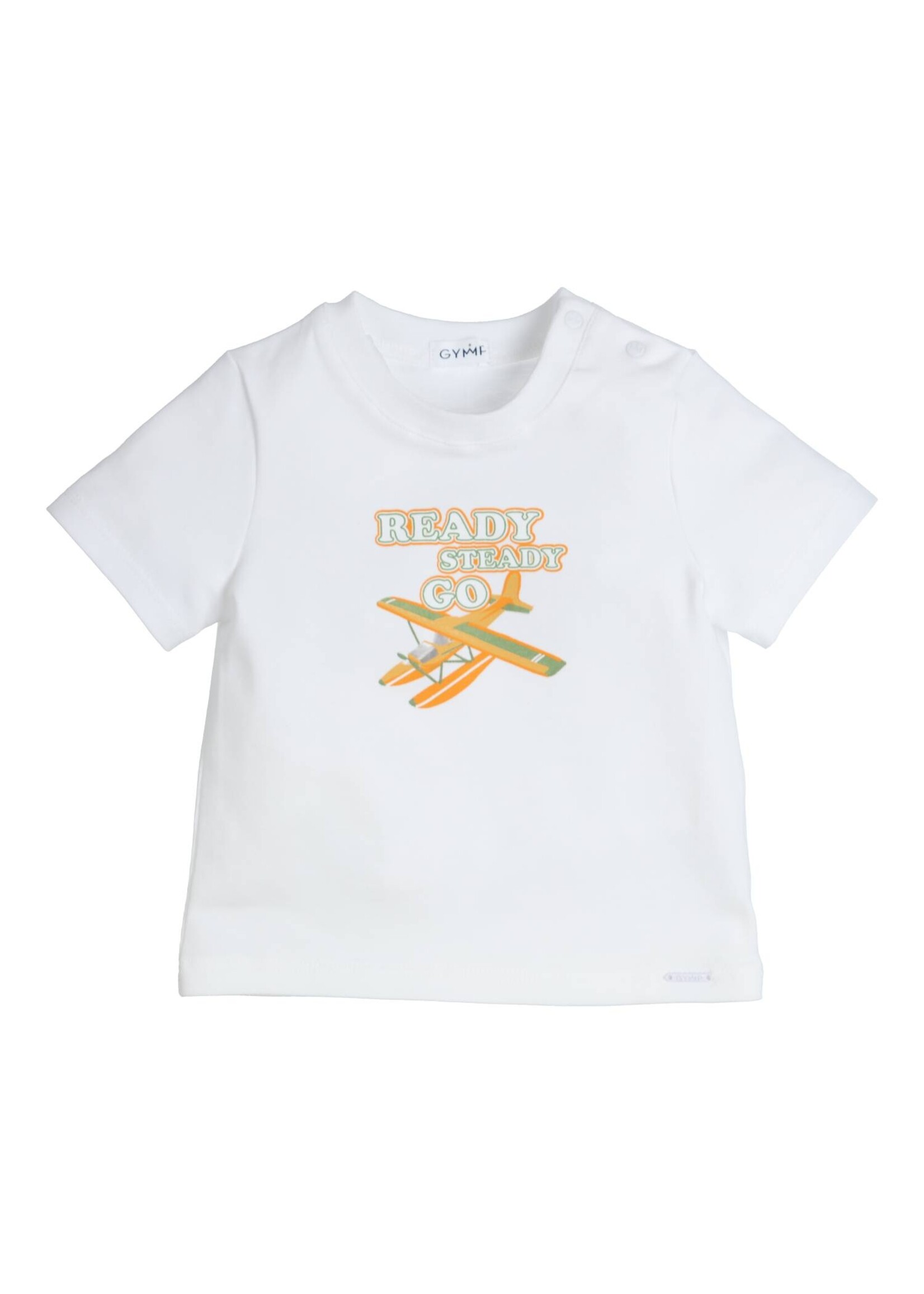 Gymp Boys T-shirt Aerobic Ready Steady Go 353-4429-20 White