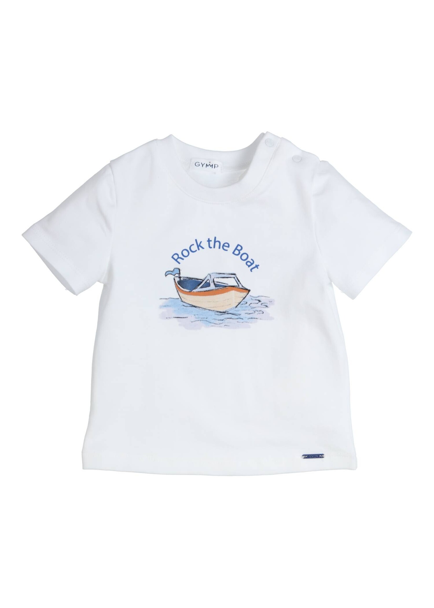 Gymp Boys T-shirt Aerobic Rock the Boat 353-4427-20 White