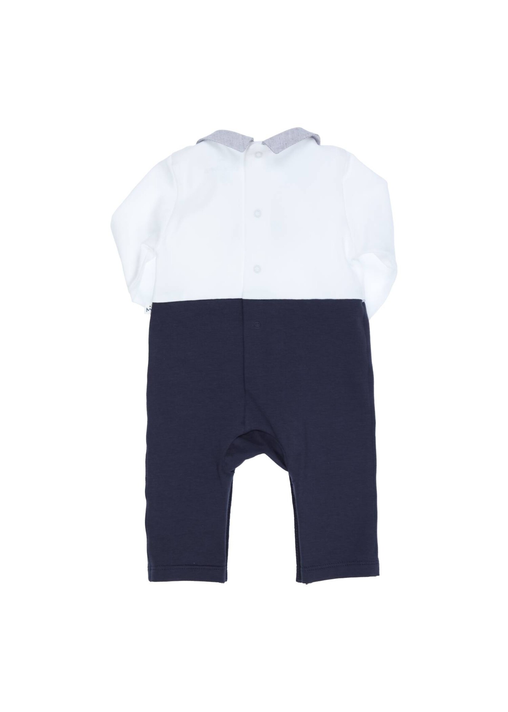 Gymp Boys Creepersuit Aerobic 480-4351-21 Dark Blue - White