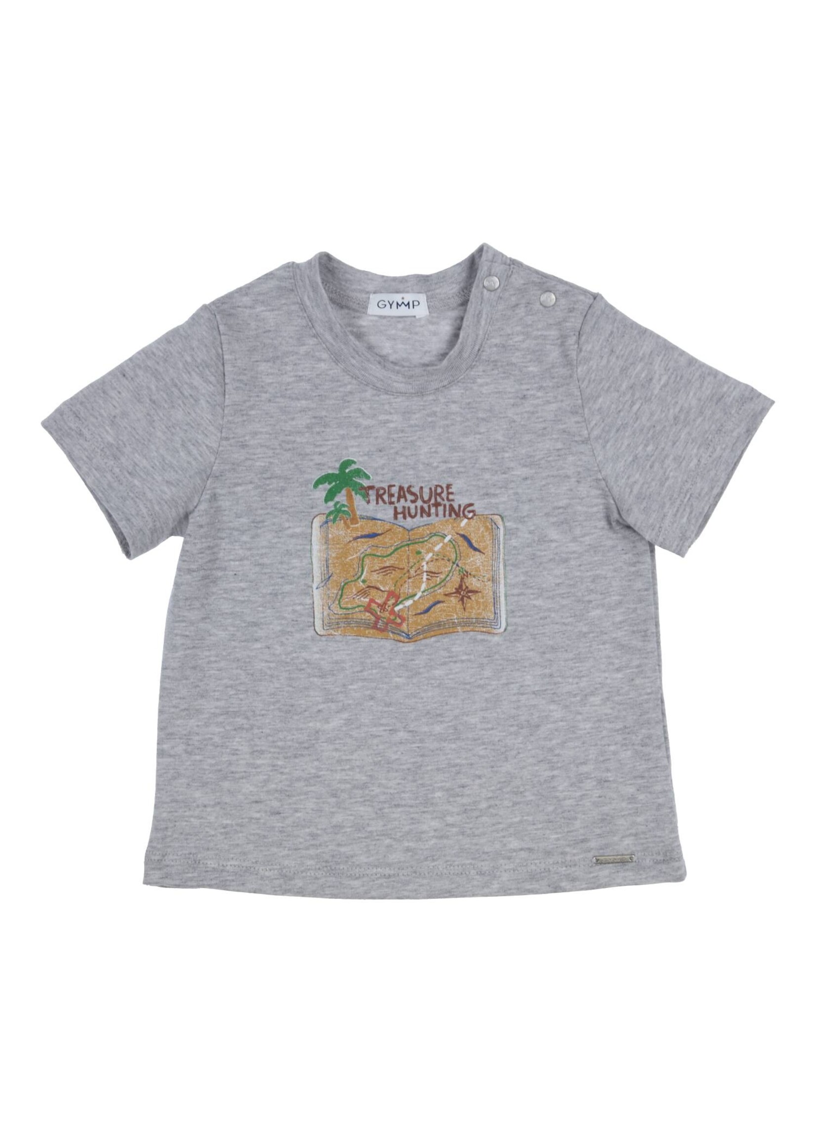 Gymp Boys T-shirt Aerochine Treasure hunting 353-4447-20 Grey Melange