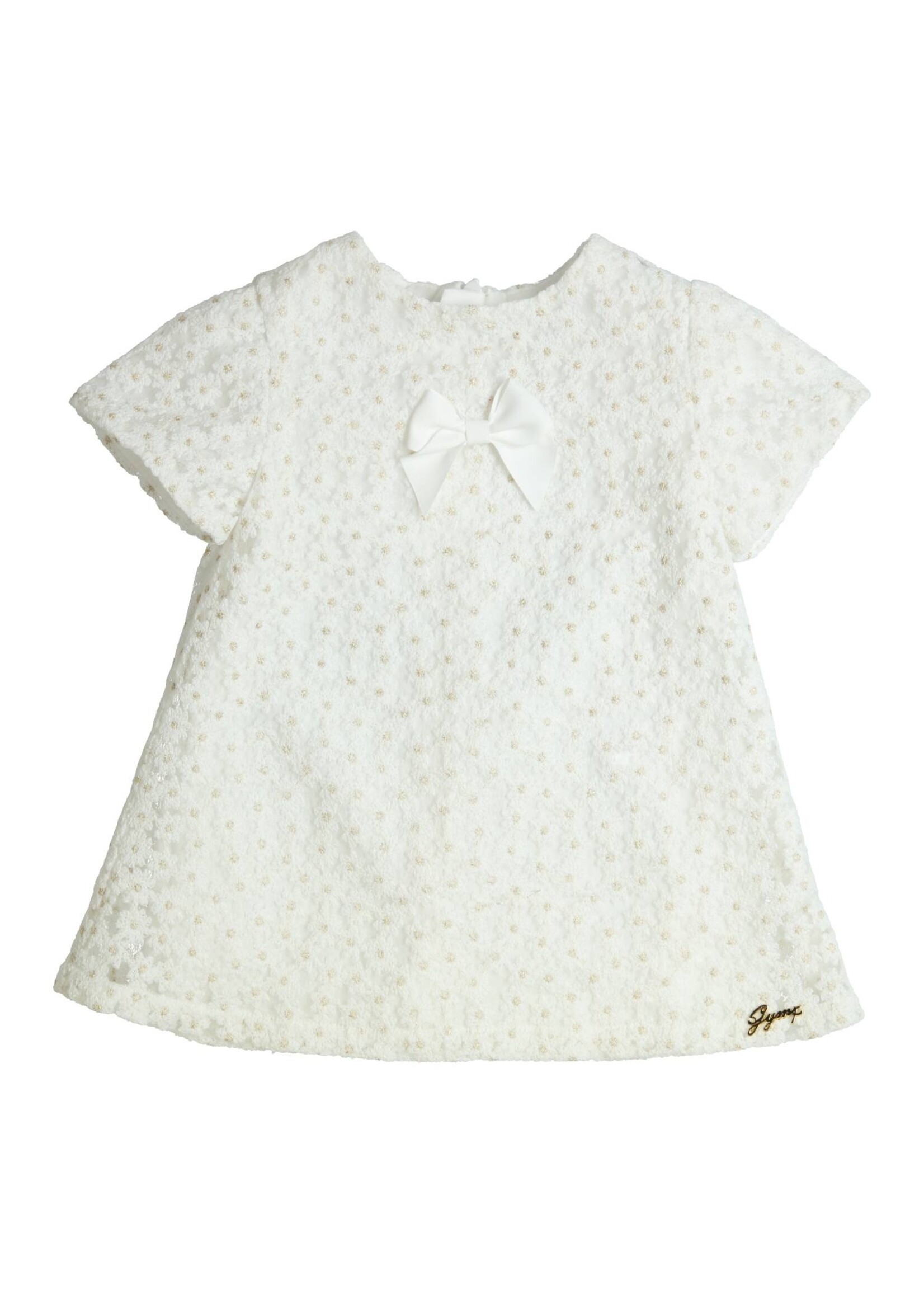 Gymp Girls Dress Hase 470-4212-10 Off White - Gold