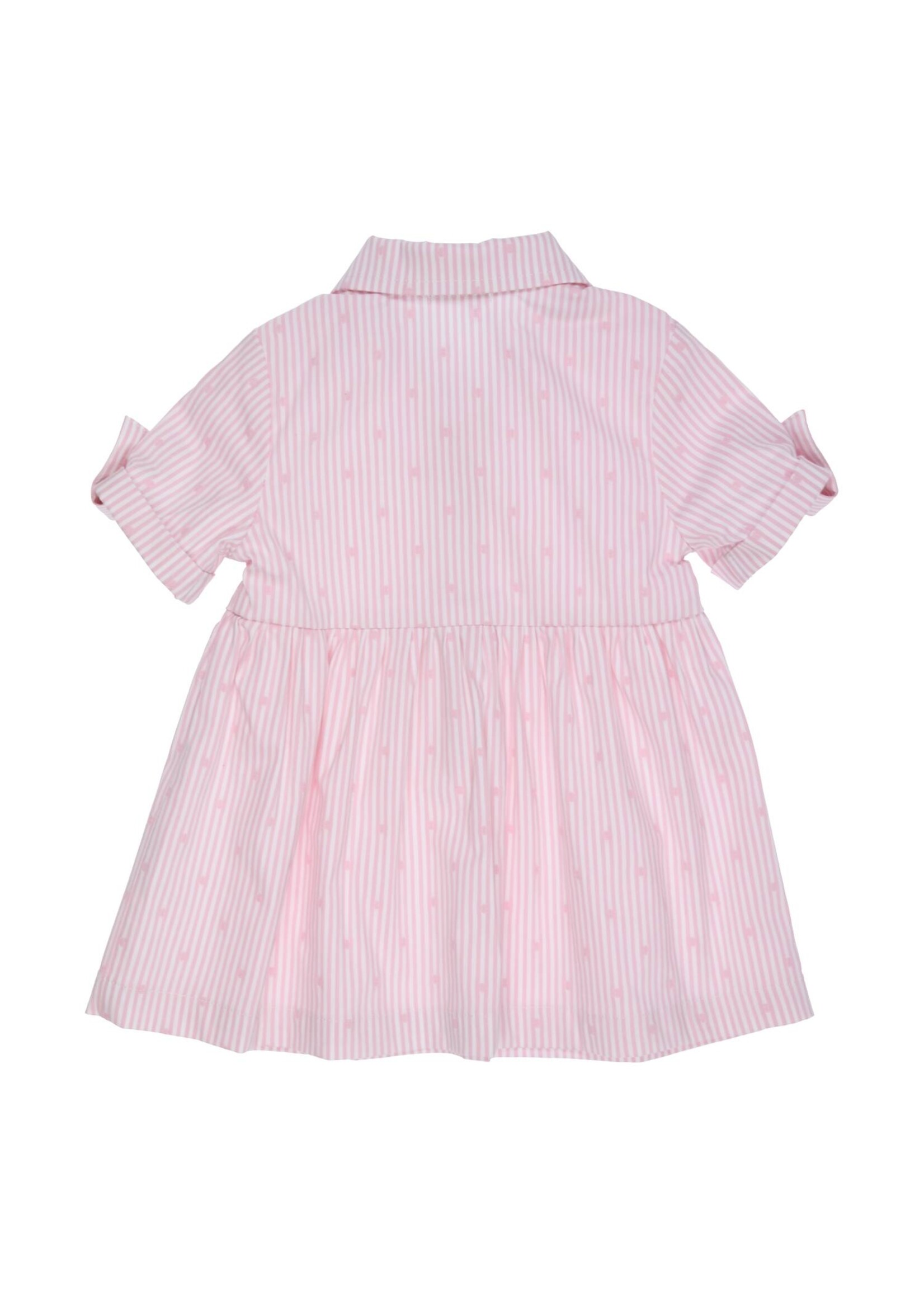 Gymp Girls Dress Elise 470-4149-10 Old Rose - Off White