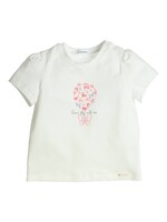 Gymp Girls T-shirt Aerobic Come fly with me 353-4376-10 Off White