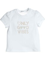 Gymp Girls T-shirt Aerobic Only good vibes 353-4358-10 White