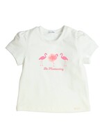 Gymp Girls T-shirt Aerobic Be Flamazing 353-4356-10 Off White - Rose