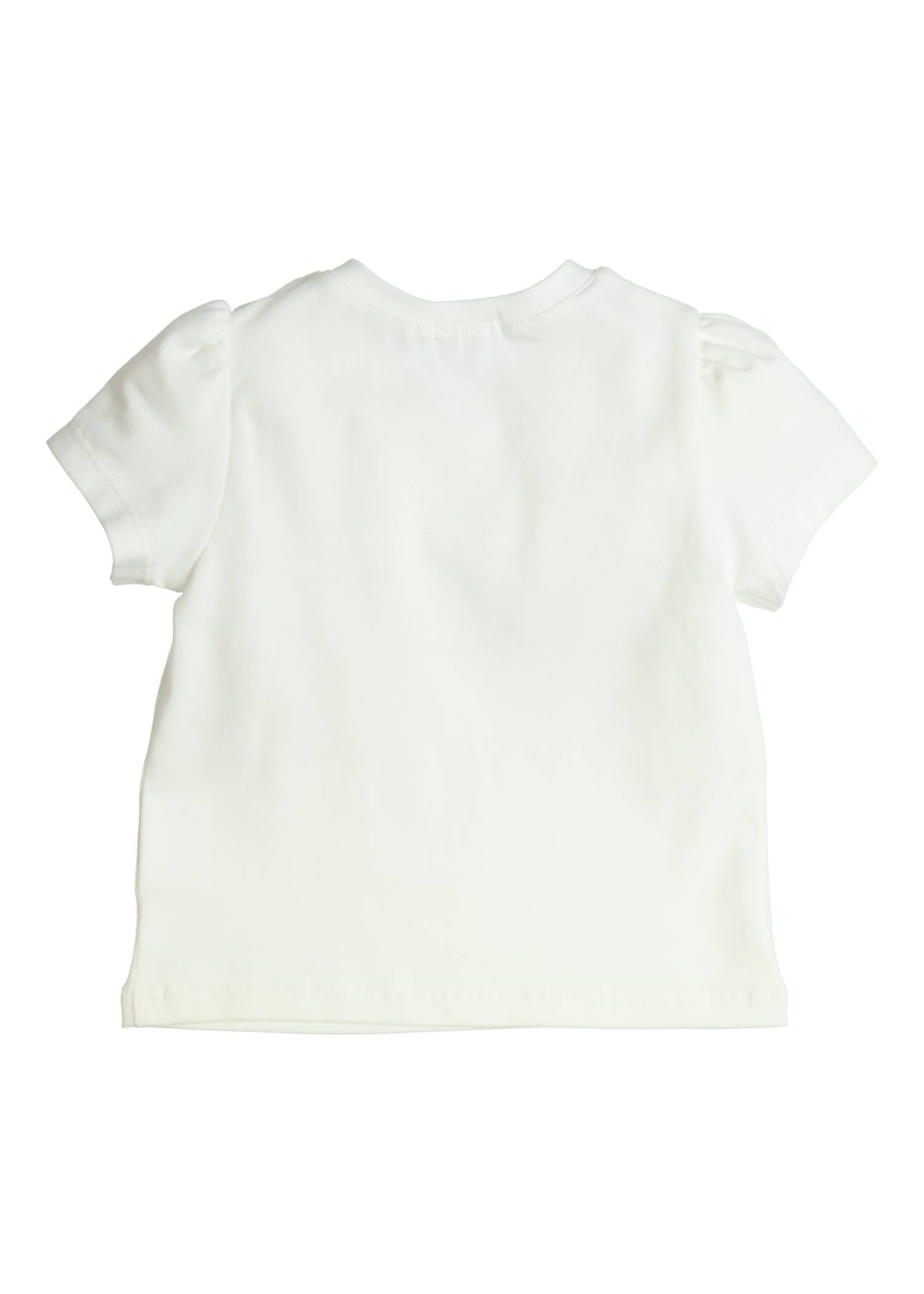 Gymp Girls T-shirt Aerobic Be Flamazing 353-4356-10 Off White - Orange