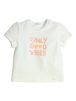 Gymp Girls T-shirt Aerobic Only good vibes 353-4330-10 Off White