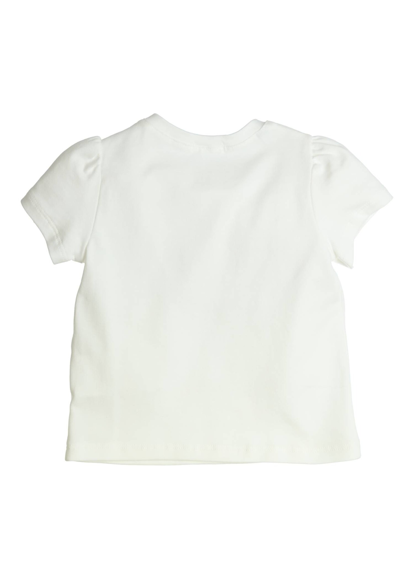 Gymp Girls T-shirt Aerobic Florida Orange 353-4317-10 Off White