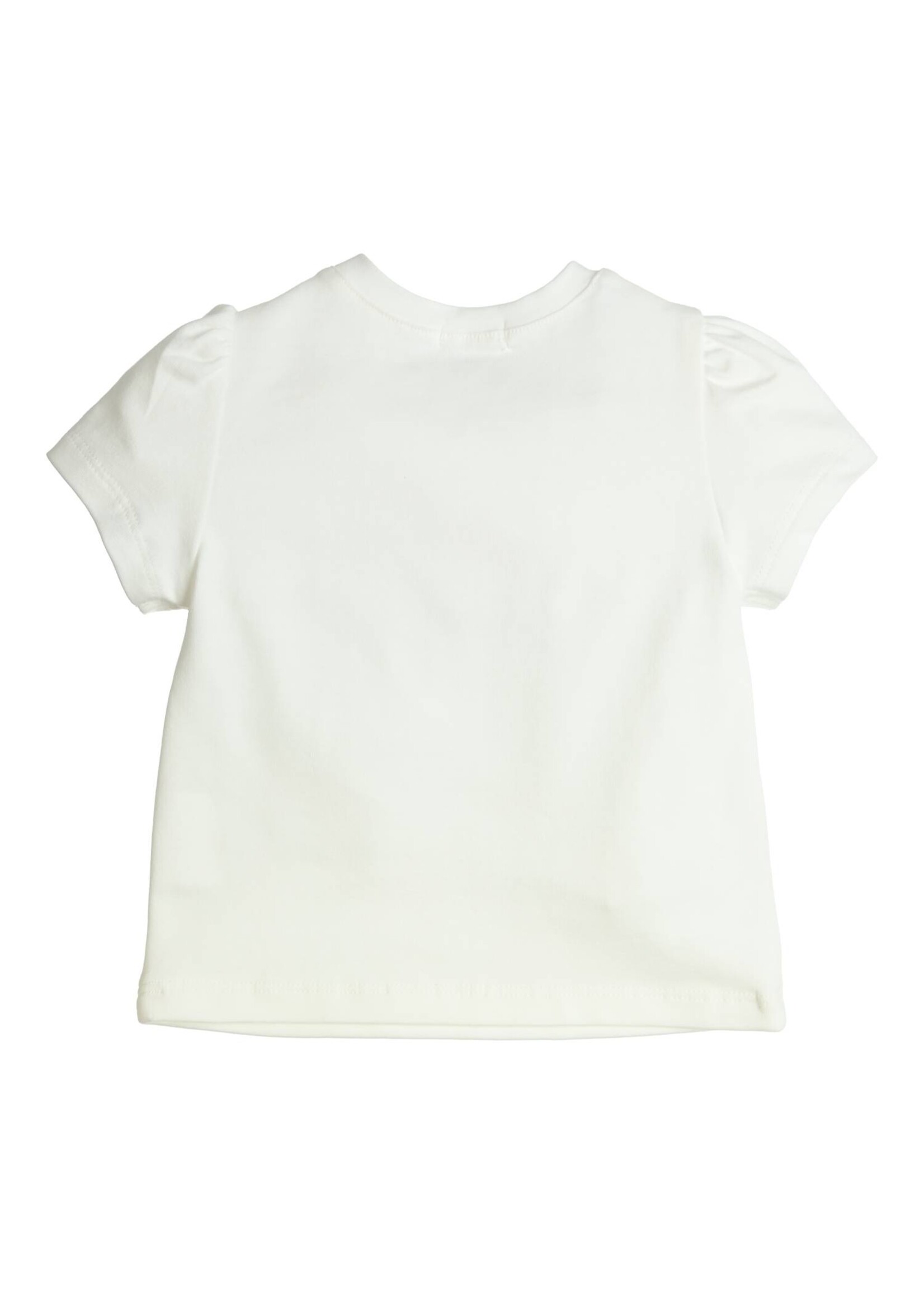 Gymp Girls T-shirt Aerobic Snuggling Ducklings 353-4260-10 Off White - Orange