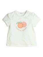 Gymp Girls T-shirt Aerobic Florida Orange 353-4238-10 Off White