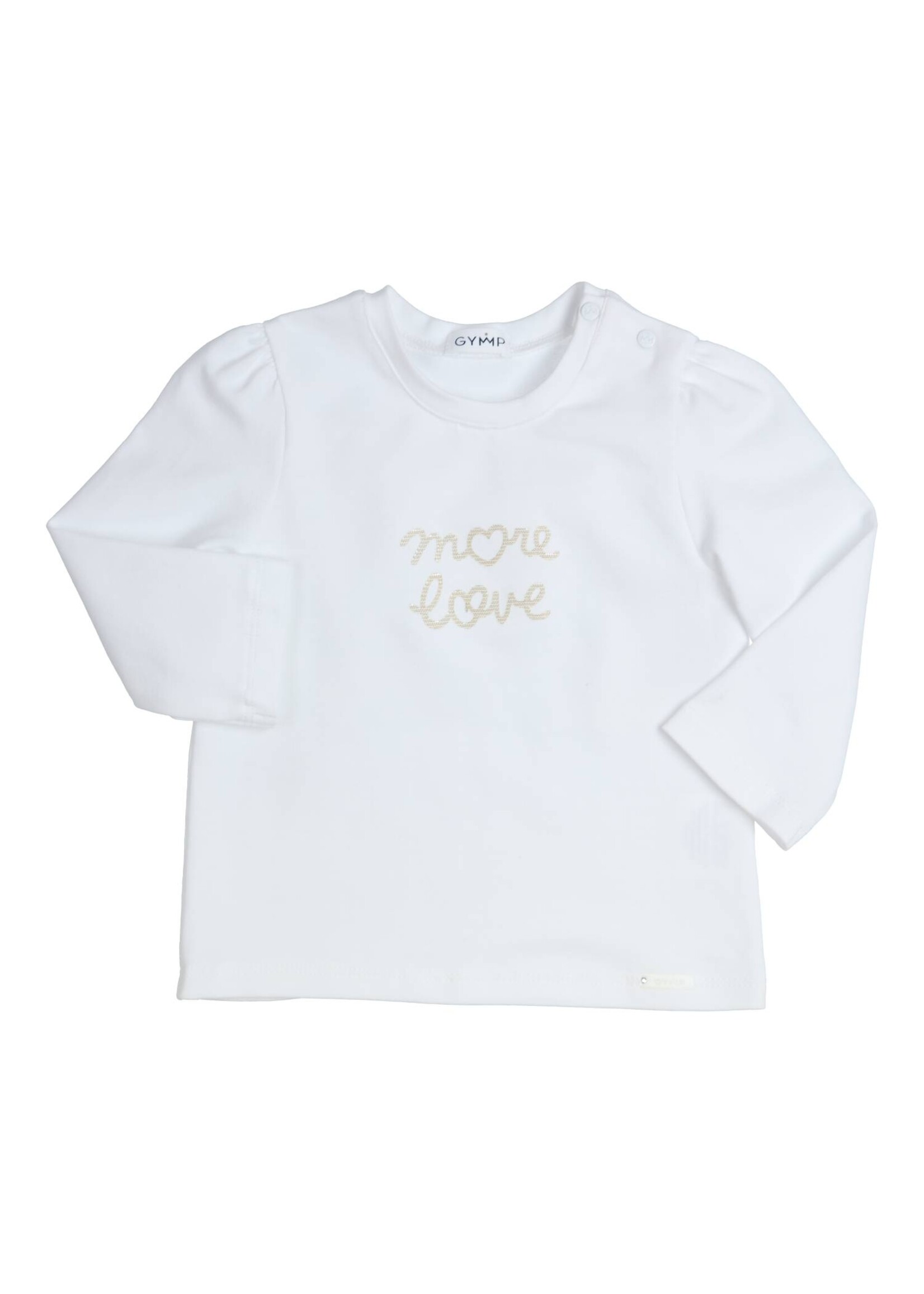 Gymp Girls Longsleeve Aerobic More love White 352-4362-10 White