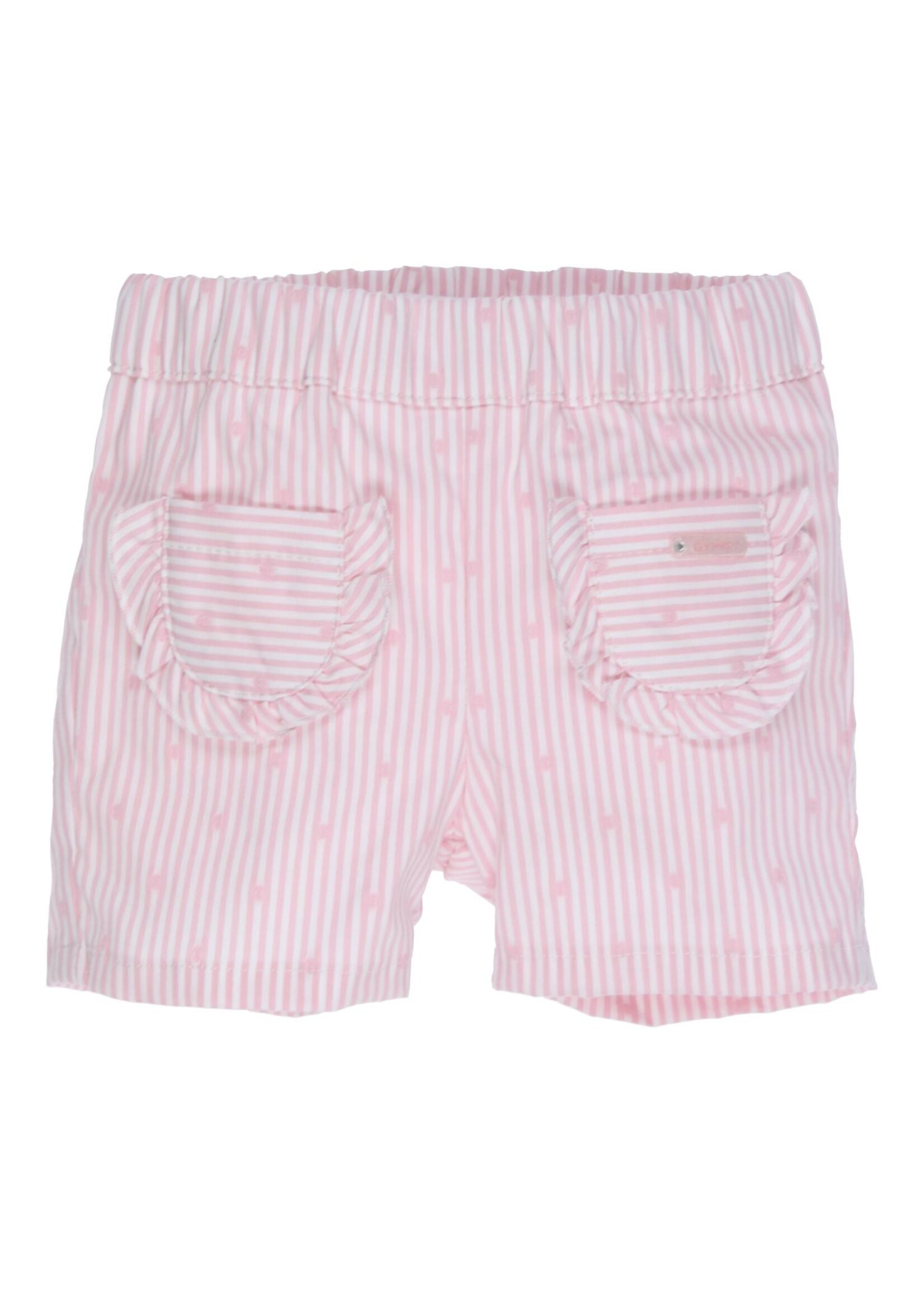 Gymp Girls Shorts Elise 400-4148-10 Old Rose - Off White