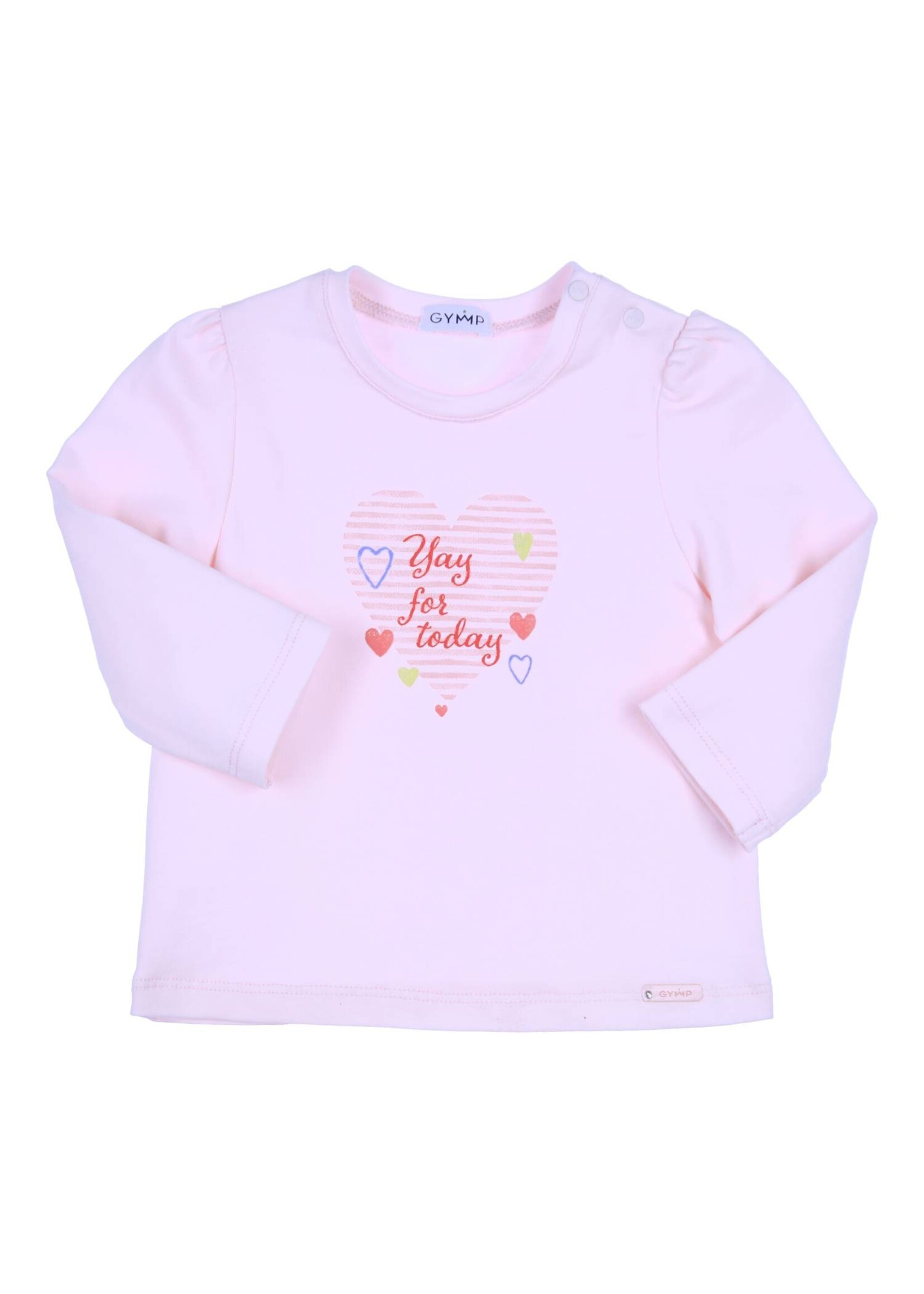 Gymp Girls Longsleeve Aerobic Yay for today 352-4259-10 Light Pink