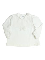 Gymp Girls Longsleeve Aerobic with bow 352-4128-10 Off White