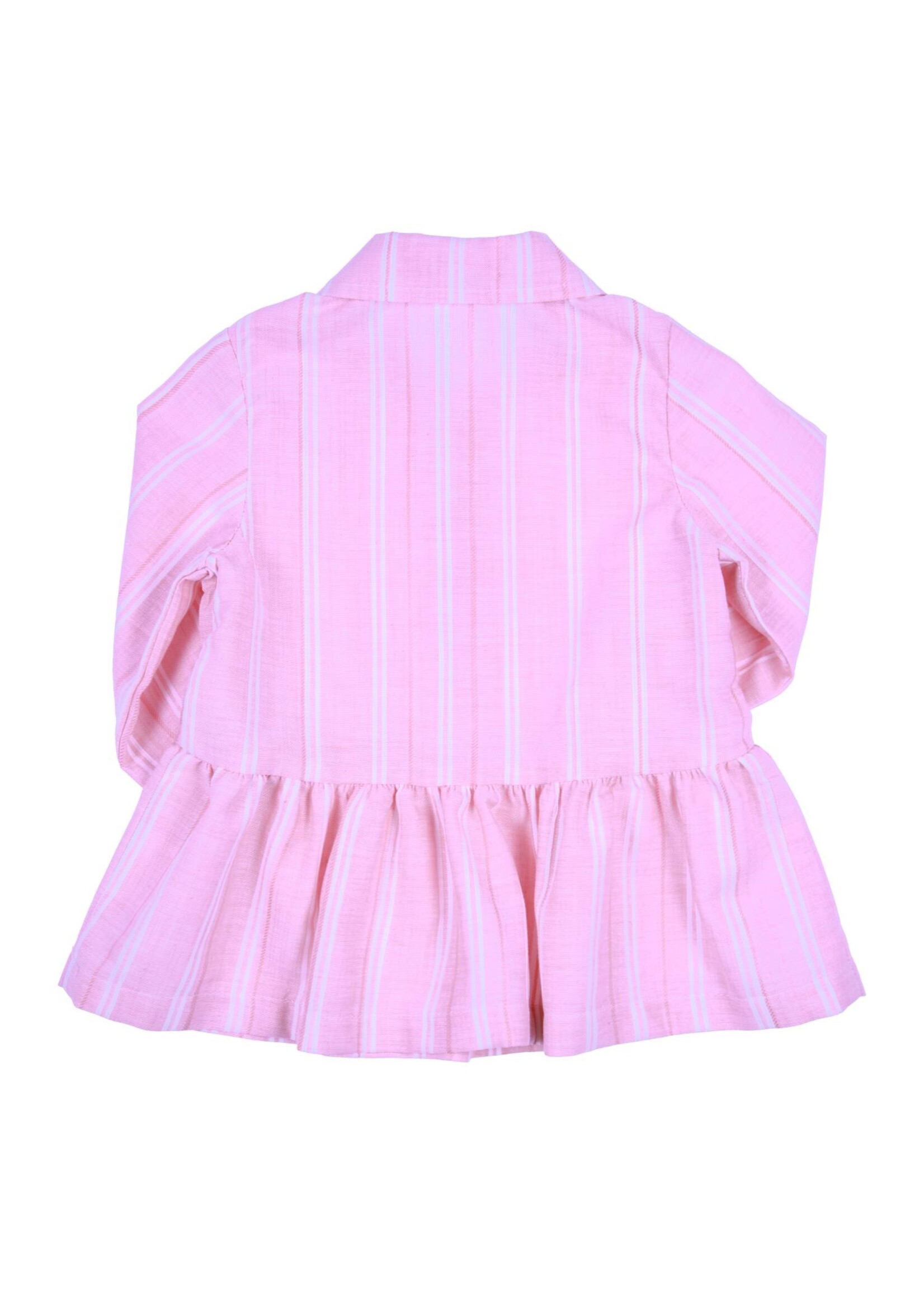 Gymp Girls Dress Gwenny 470-4398-10 Light Pink - White