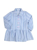 Gymp Girls Dress Gwenny 470-4398-10 Light Blue - White