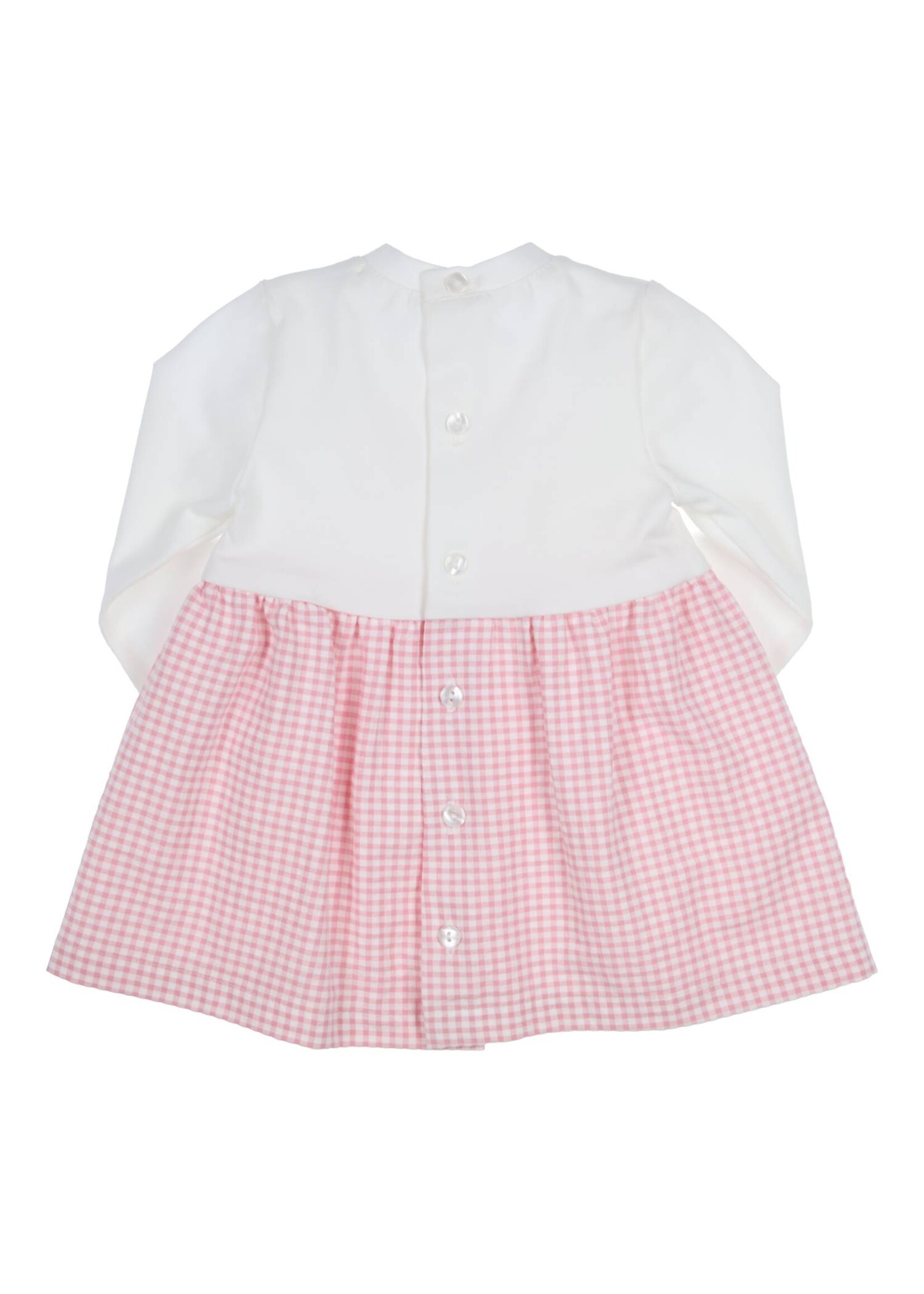 Gymp Girls Dress Vanity 470-4393-10 Off White - Old Rose