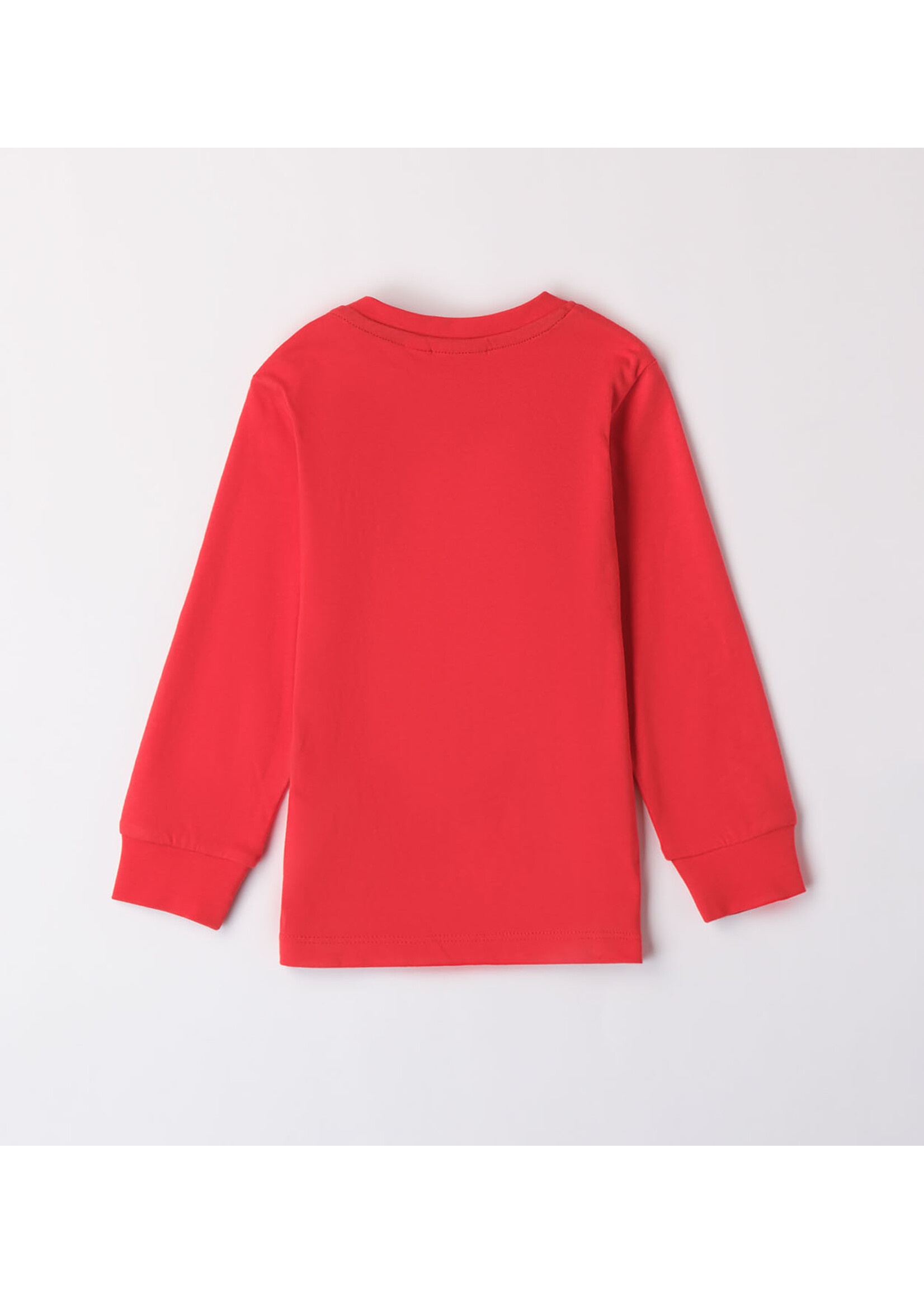Ido 08045 LONG SLEEVE ROUND-NECK RED