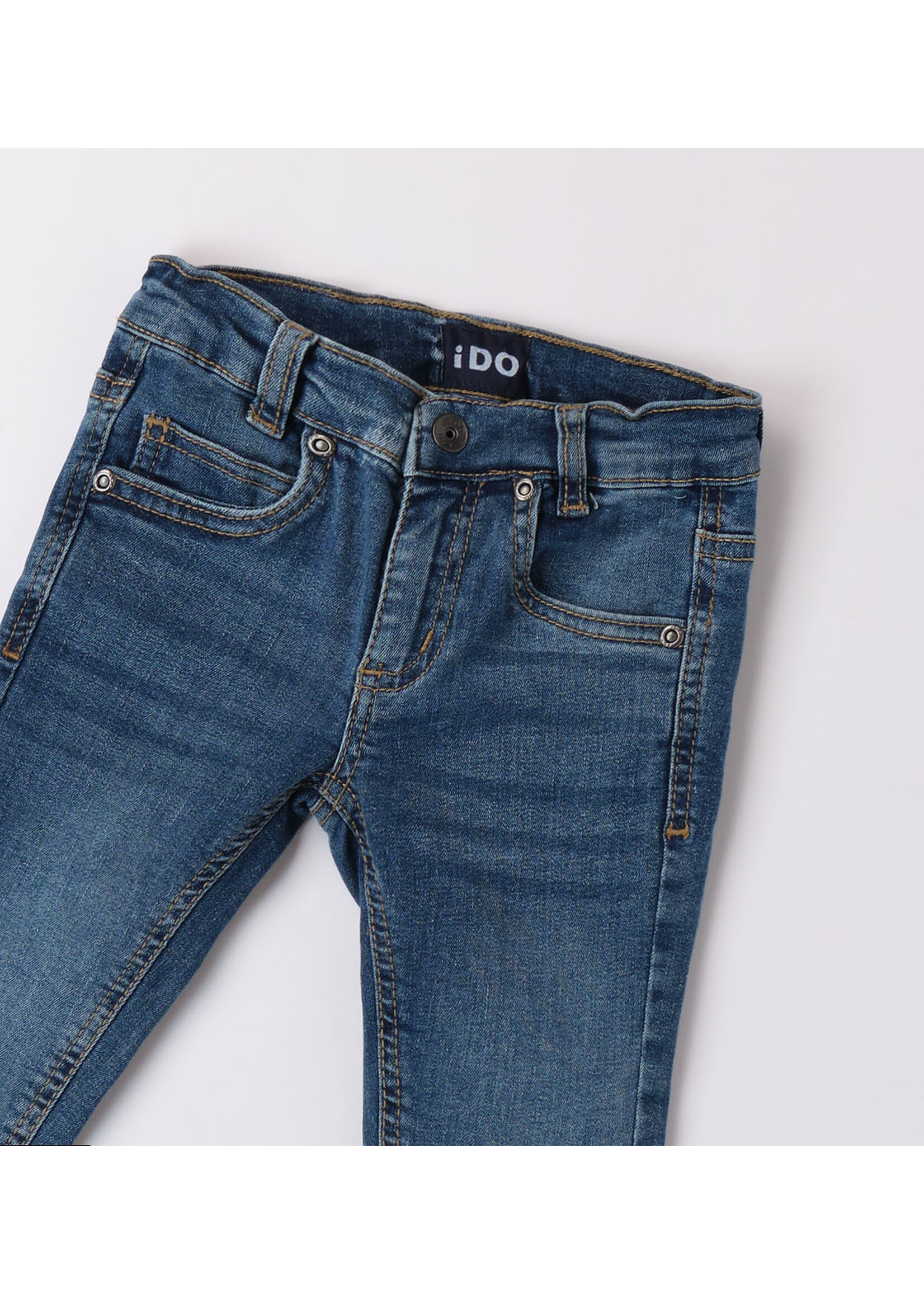 Ido 48249 LONG DENIM TROUSERS PALE STONE WASHED