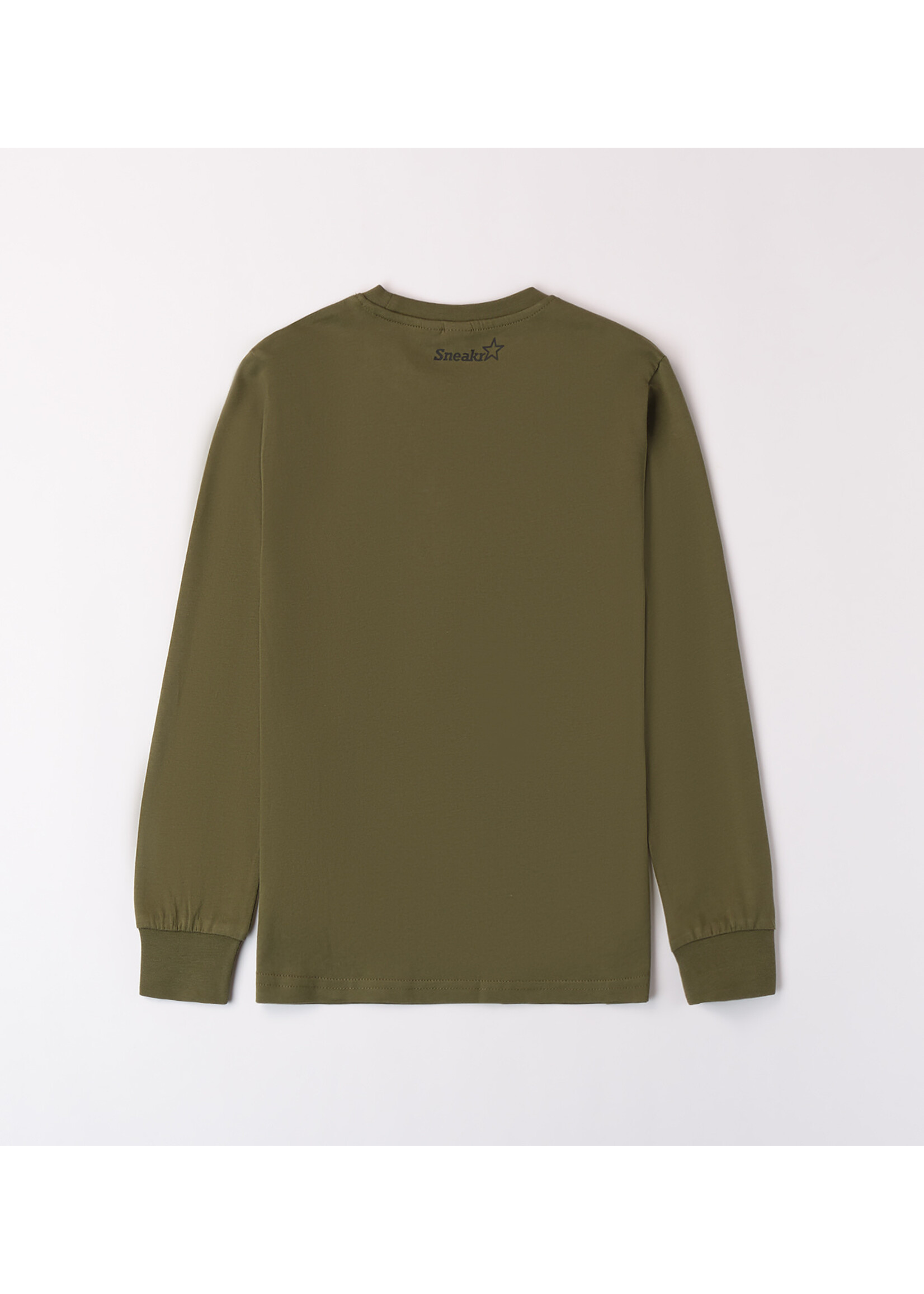 Ido 48395 LONG SLEEVE ROUND-NECK ARMY GREEN