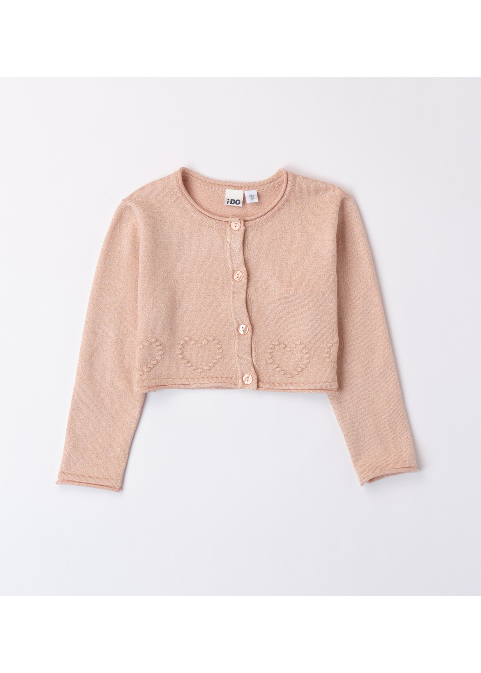 Ido 48294 KNITTED CARDIGAN BEIGE ROSE