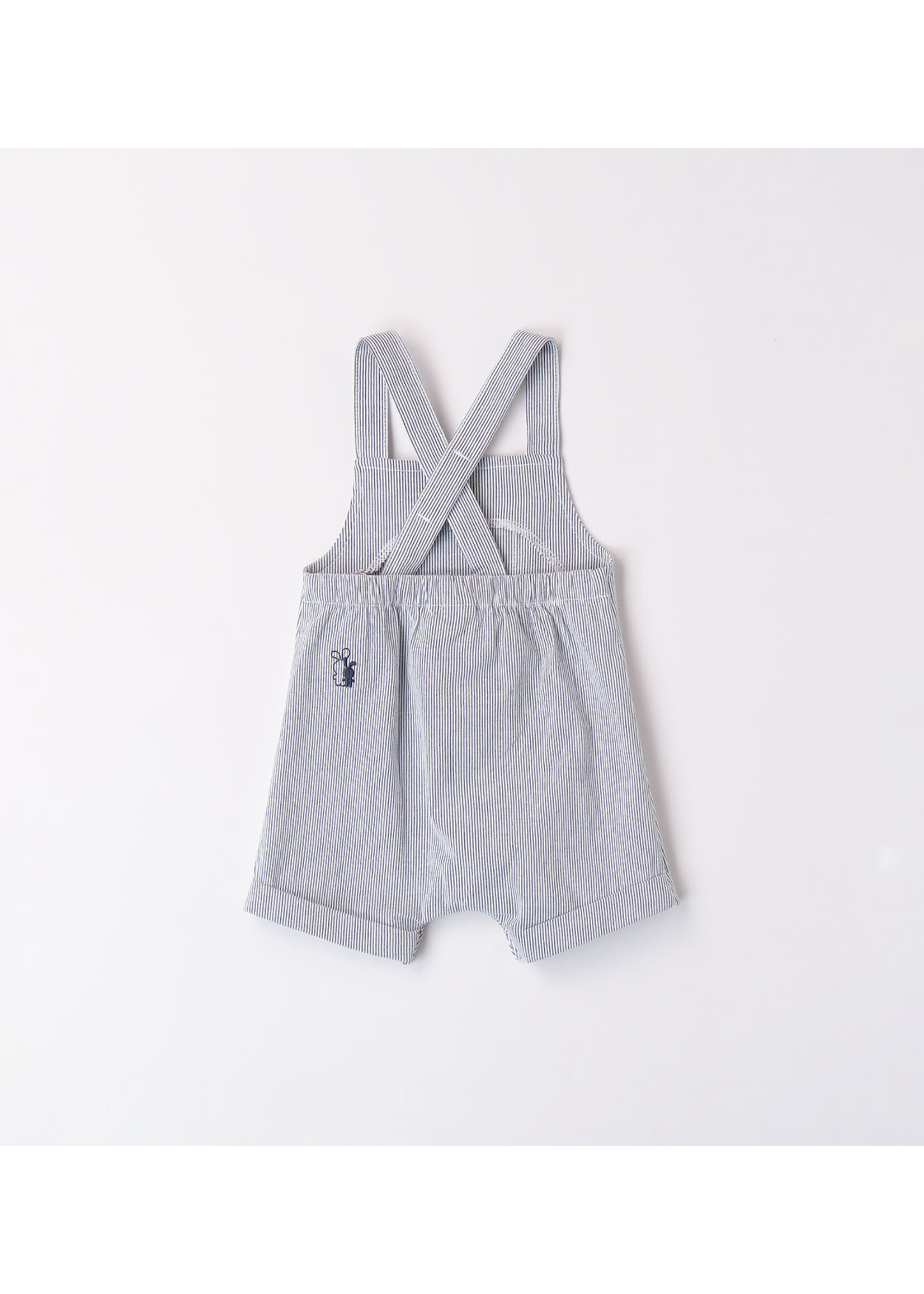 Ido 48621 WOVEN SHORT DUNGAREES NAVY