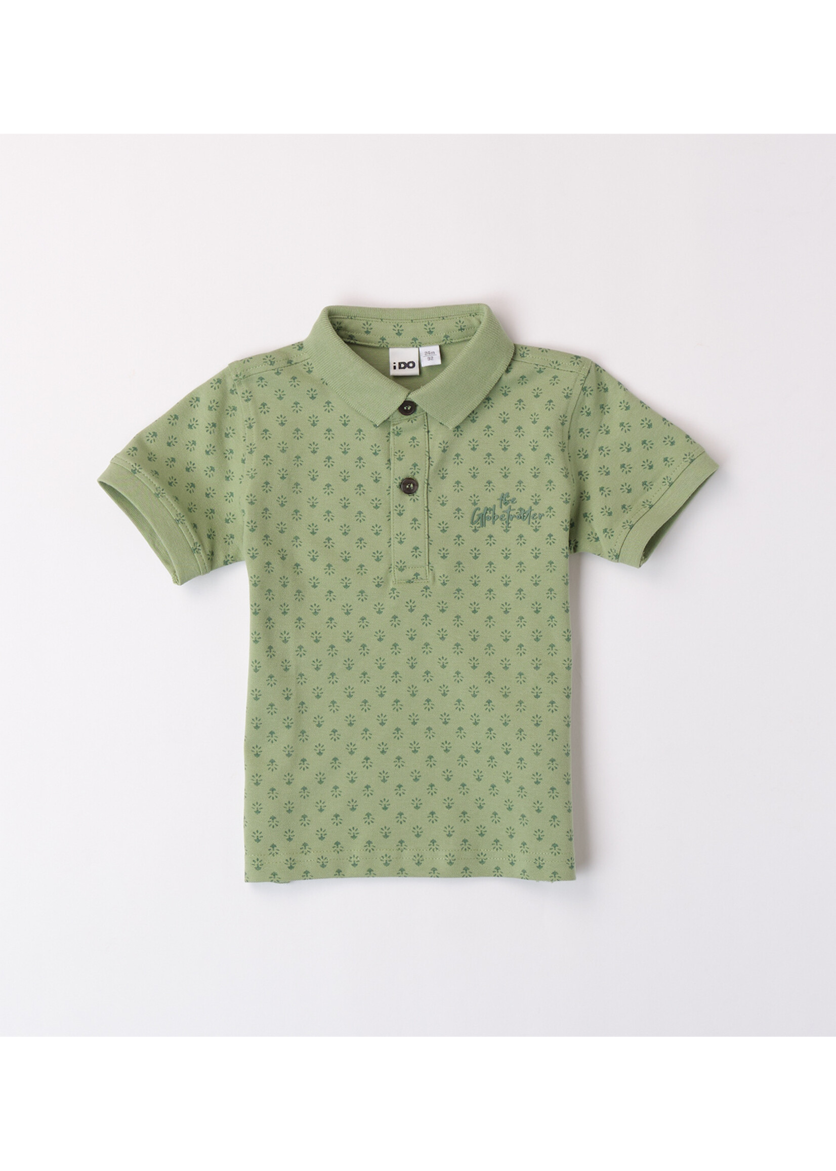 Ido 48675 SHORT SLEEVED POLO GREEN-GREEN