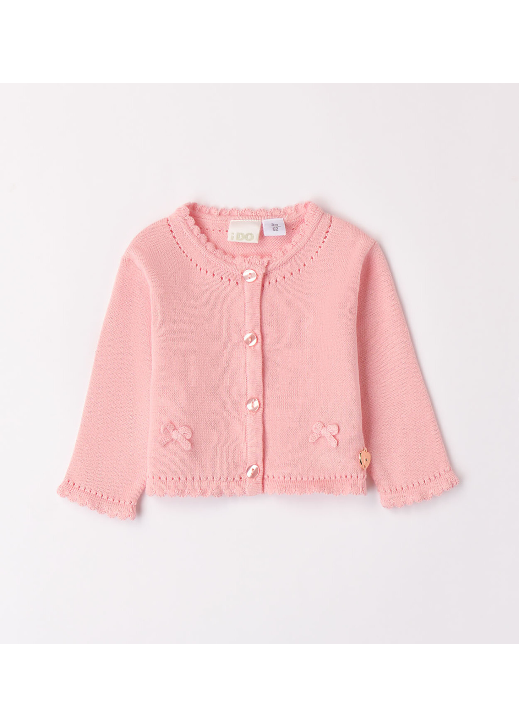 Ido 48138 KNITTED CARDIGAN PINK DOLPHINS