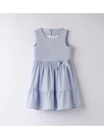 Ido 08341 WOVEN DRESS SLEEVELESS LIGHT BLUE