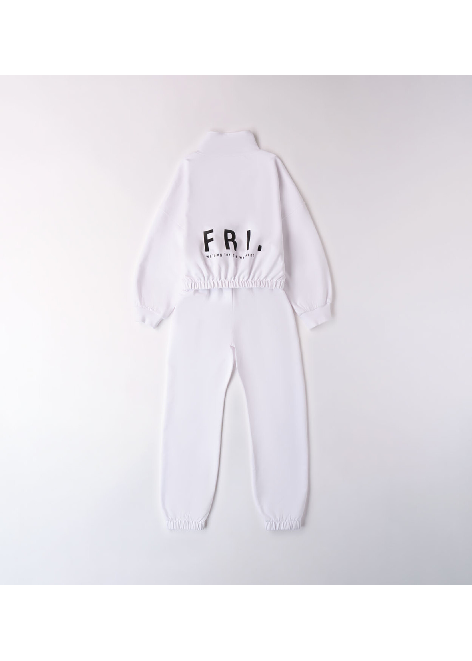 Ido 48571 TWO PIECES JOGGING SUIT OPTICAL WHITE