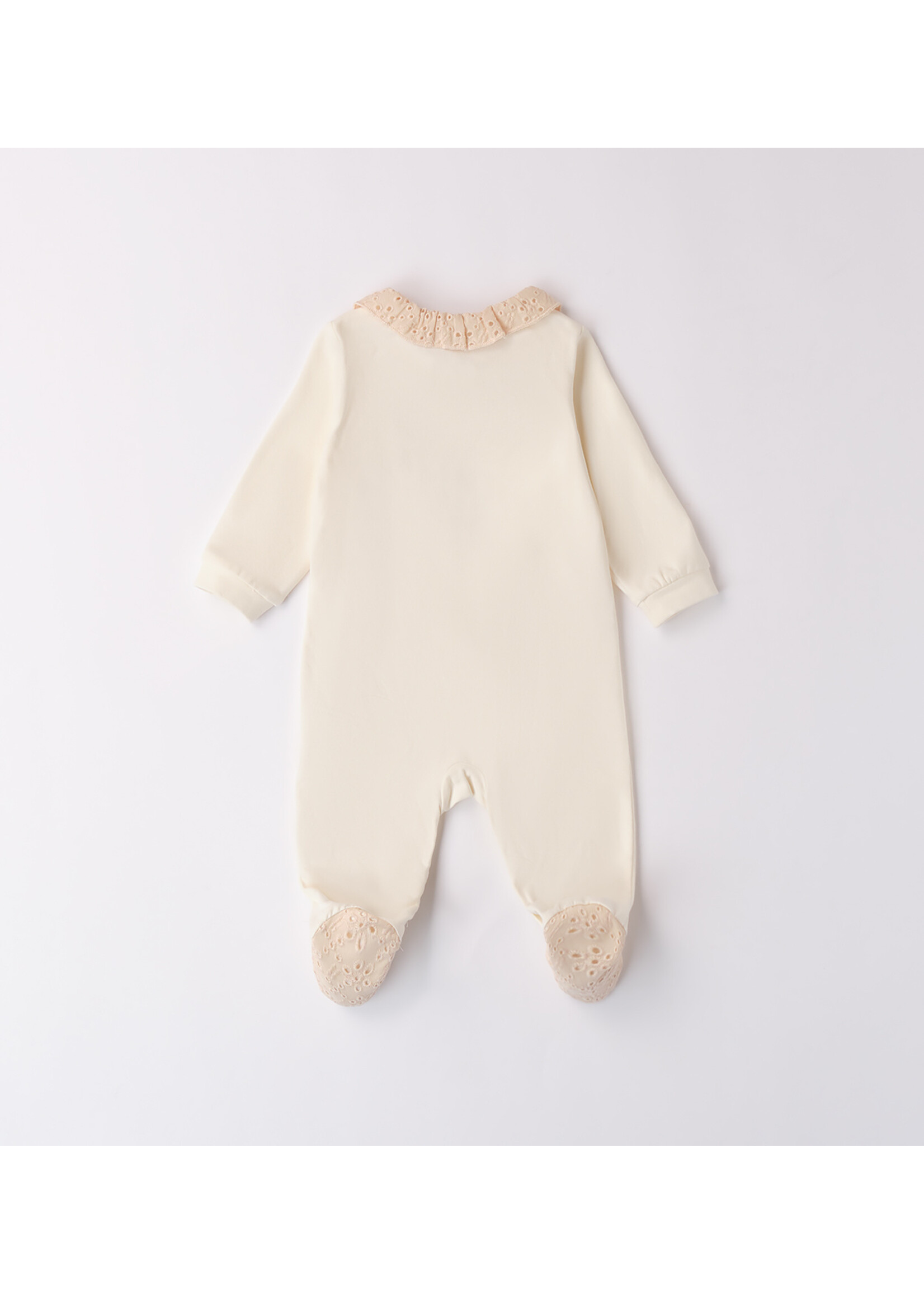 Ido 38725 ROMPERS WITH FEET OFF WHITE