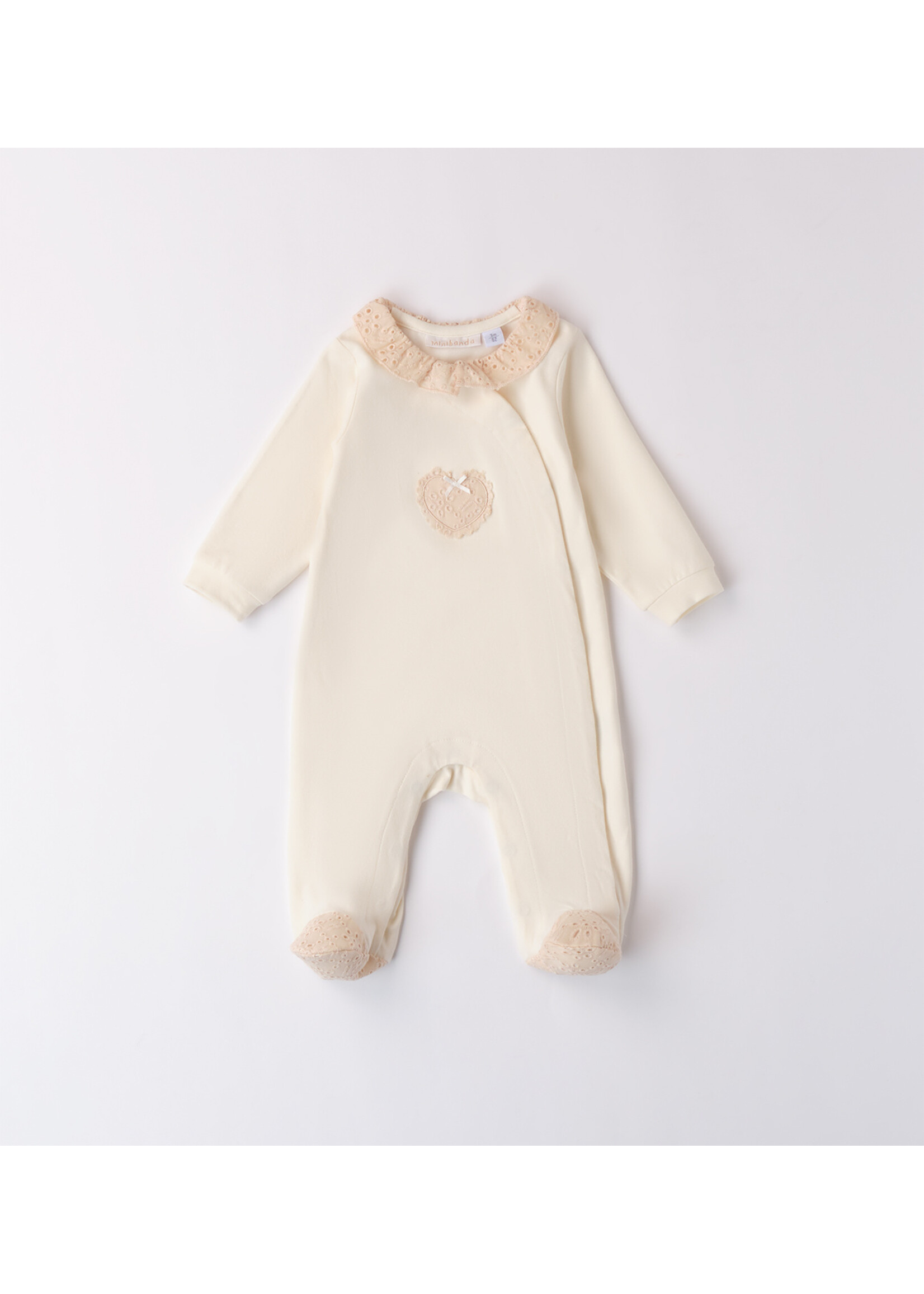 Ido 38725 ROMPERS WITH FEET OFF WHITE