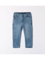 Ido 08080 LONG DENIM TROUSERS WASHED LIGHT BLUE