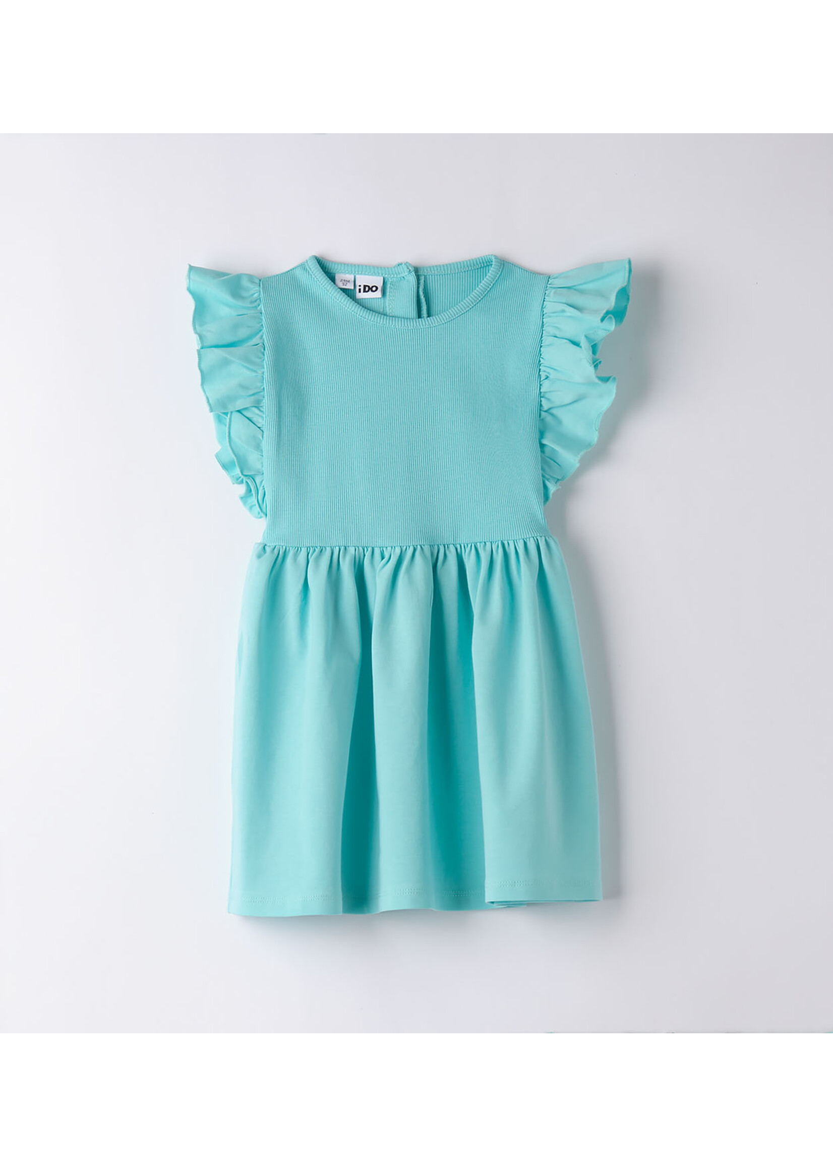 Ido 48755 KNITTED DRESS WITH SLEEVES MINT GREEN