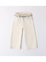 Ido 48353 LONG WOVEN TROUSERS OFF WHITE