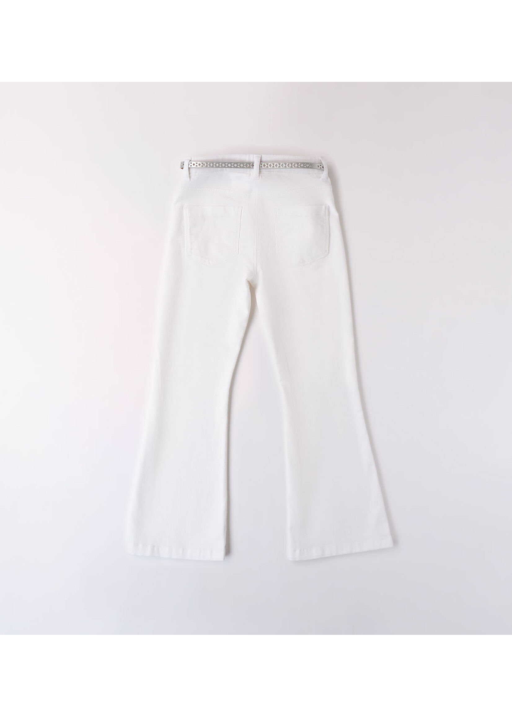 Ido 48528 LONG WOVEN TROUSERS OPTICAL WHITE