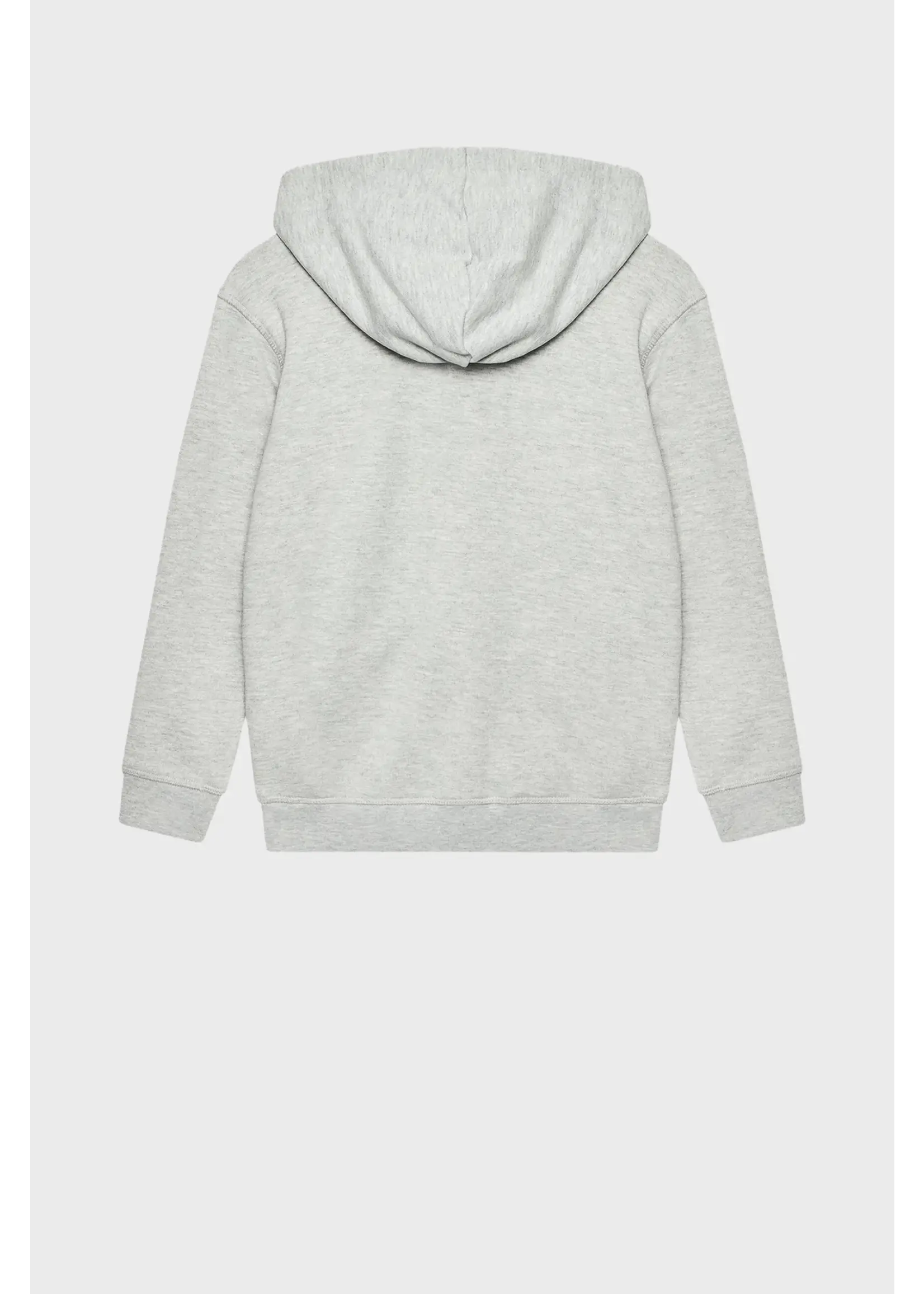 Guess L2YQ44 HOODED LS ACTIVE TOP W/ZIP LIGHT STONE HEATHER