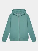 Guess L2YQ44 HOODED LS ACTIVE TOP W/ZIP GREEN BALSAM