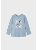 Mayoral Mini Girl            4073 L/s t-shirt                   L/s t-shirt               Sky blue