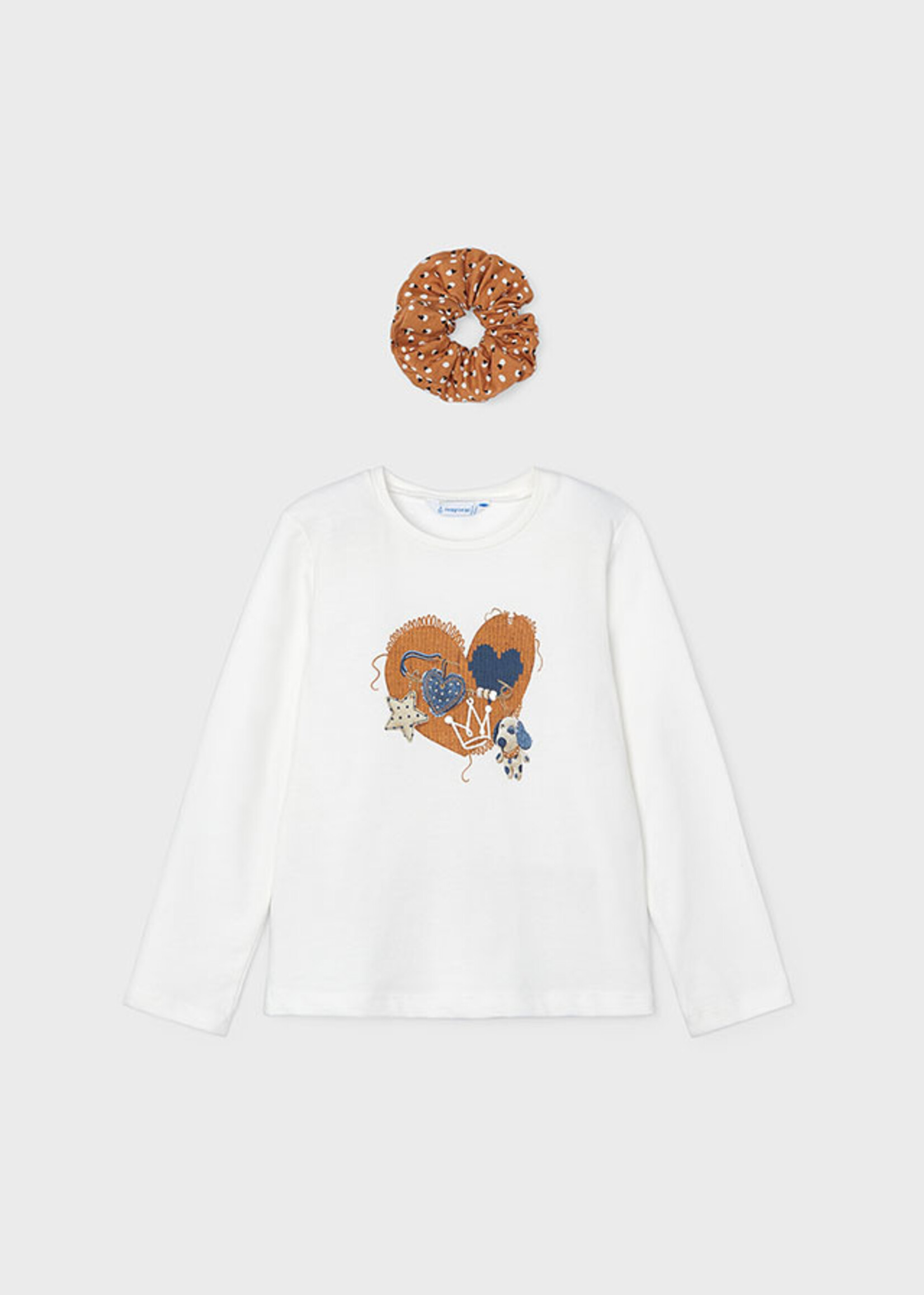 Mayoral Mini Girl            4069 L/s t-shirt                   L/s t-shirt               Natural-ca