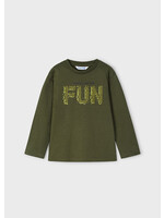 Mayoral Mini Boy             4053 m/l t-shirt                   L/s t-shirt               Moss