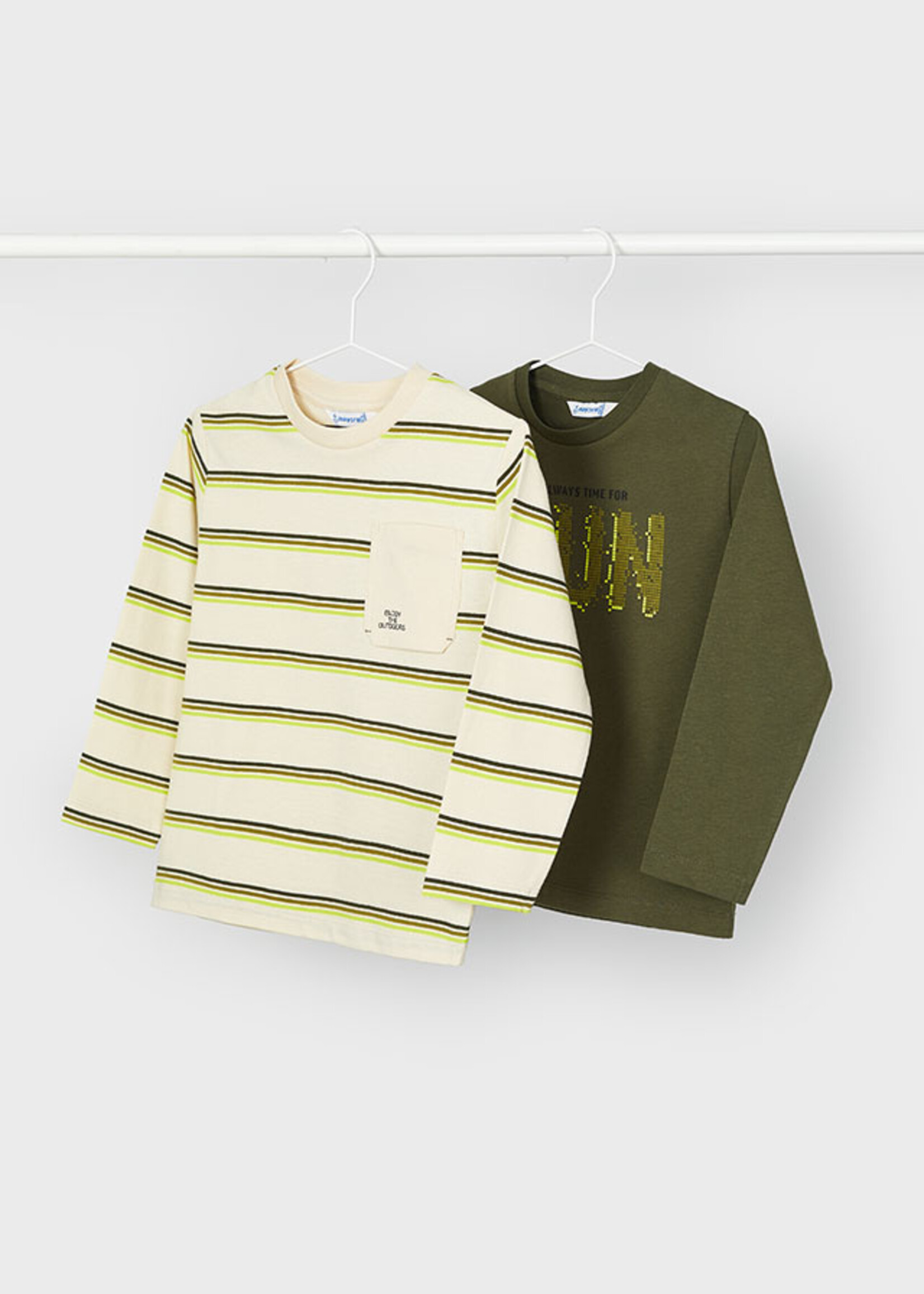 Mayoral Mini Boy             4053 m/l t-shirt                   L/s t-shirt               Moss