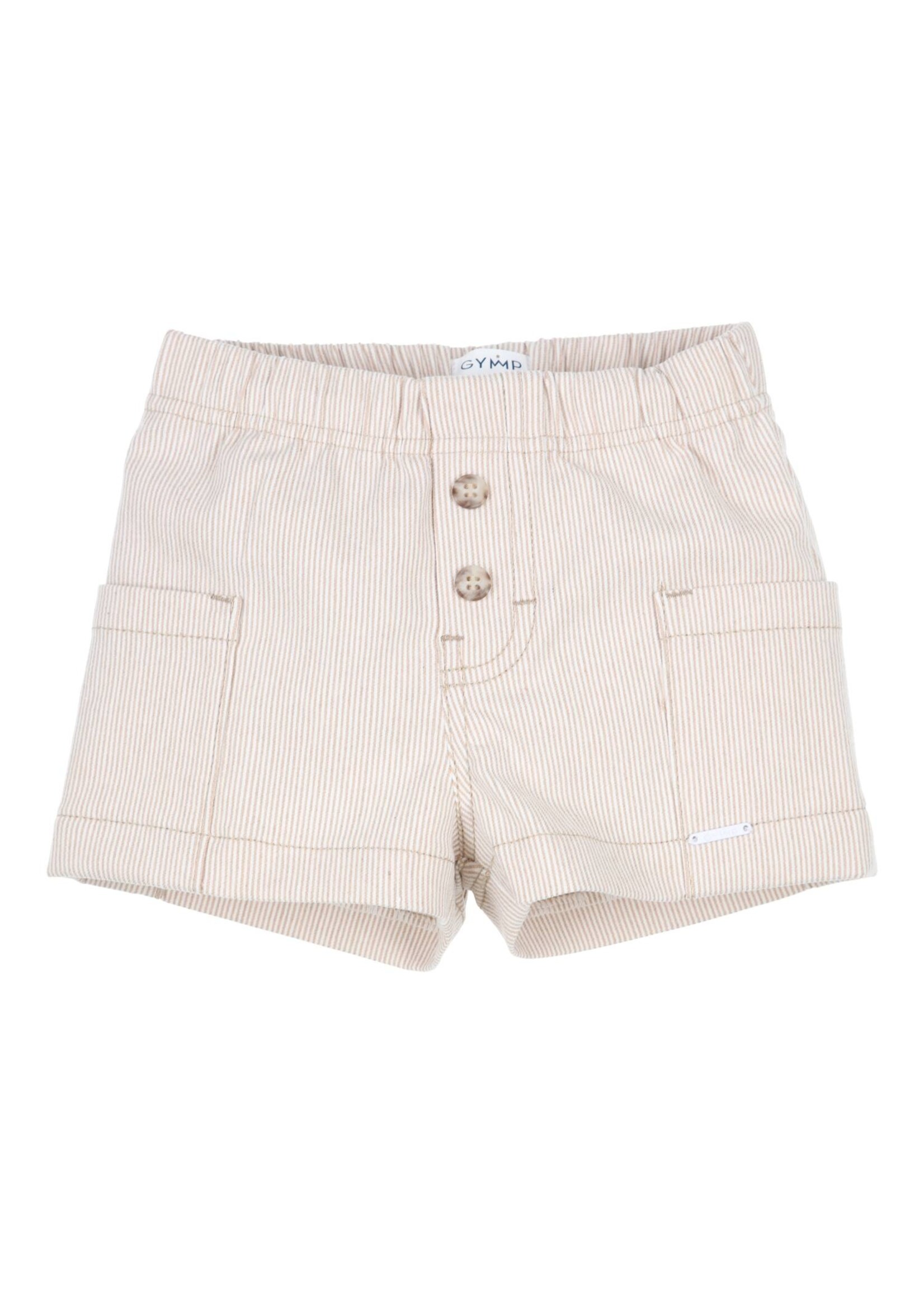 Gymp Boys 400-5321-20 Shorts Peppo Beige - White