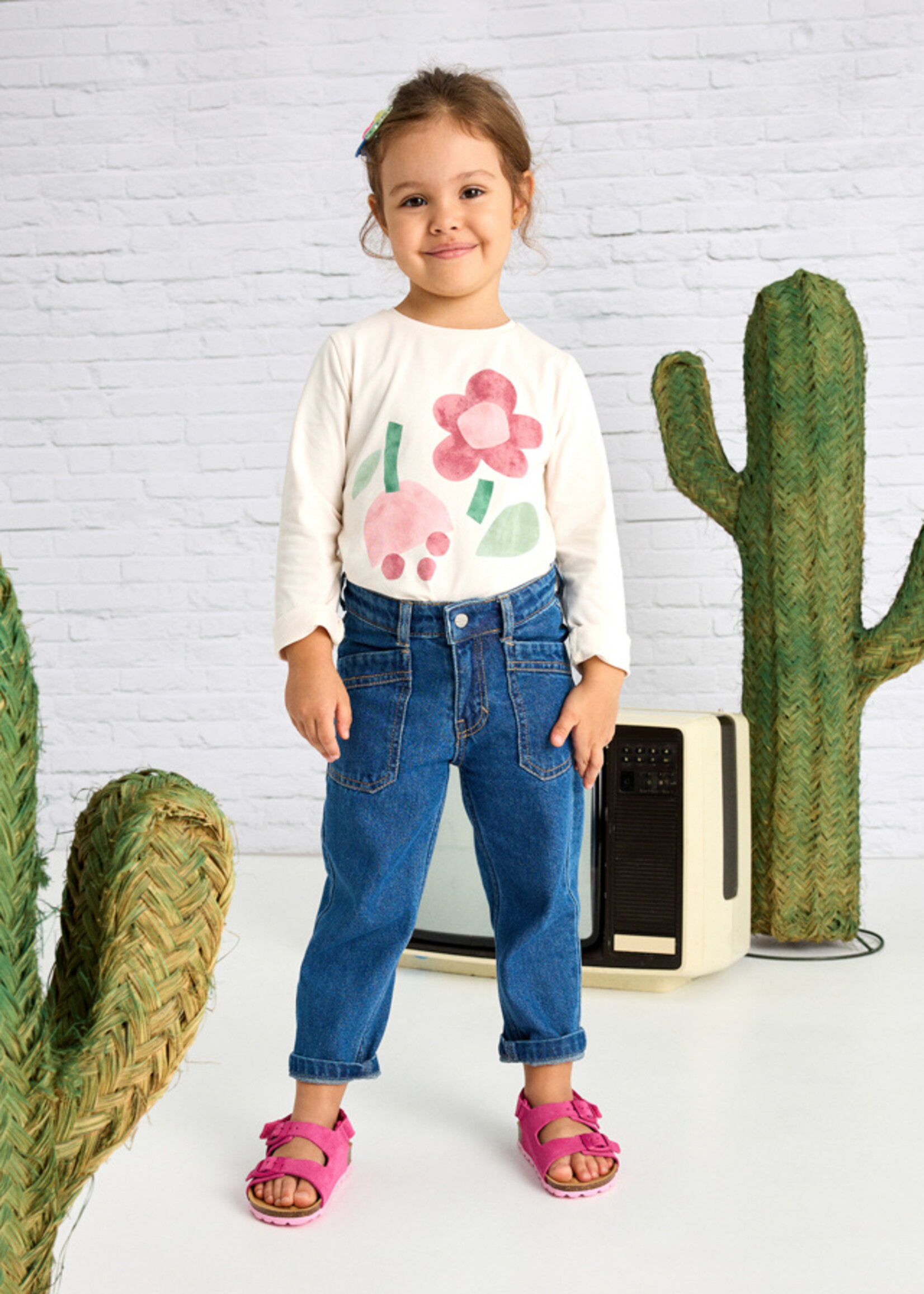 Mayoral Mini Girl            3554 Mom fit pants                 Medium