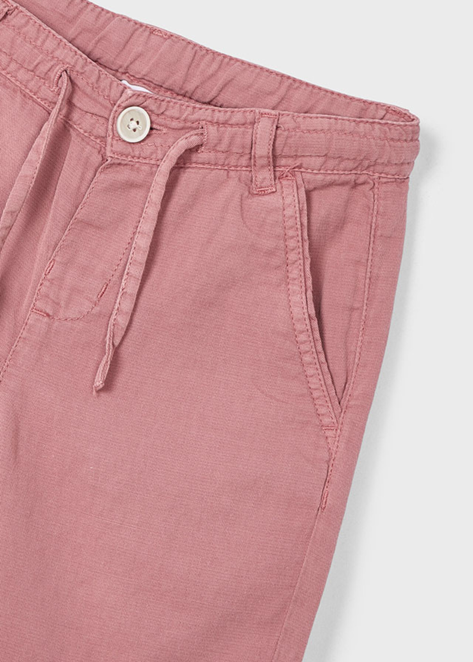 Mayoral Mini Boy             3226 Linen bermuda shorts          Guava