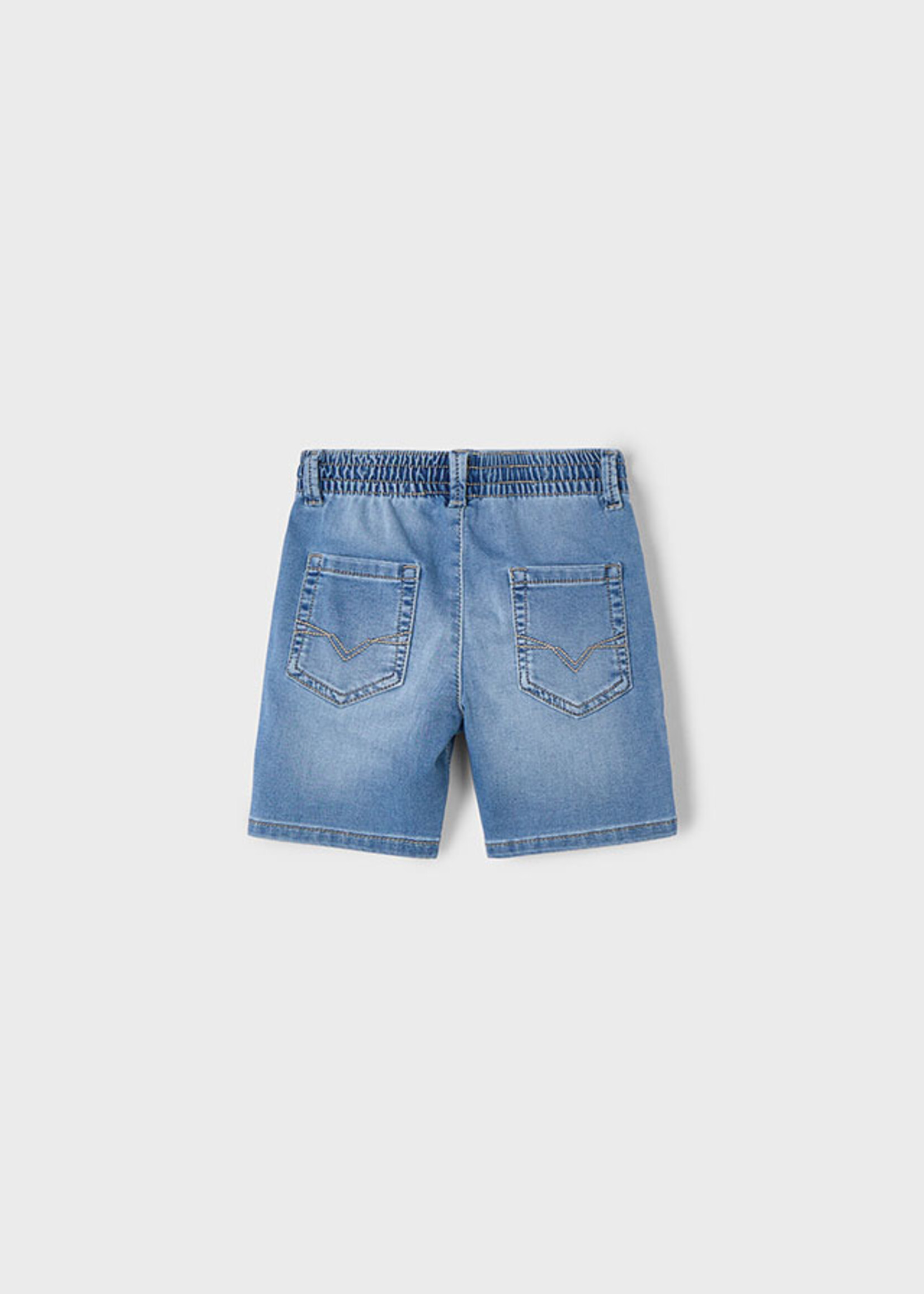 Mayoral Mini Boy             3222 Bermuda soft denim jogger     Medium